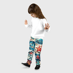 Брюки детские Пэчворк джинсы из СССР, цвет: 3D-принт — фото 2