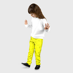 Брюки детские Яркий желтый, цвет: 3D-принт — фото 2