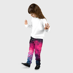 Брюки детские Абстрактный космос фантастика, цвет: 3D-принт — фото 2