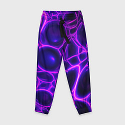 Детские брюки Фиолетовы неоновые соты