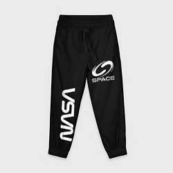 Детские брюки Nasa space logo white