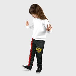 Брюки детские Россия спорт герб, цвет: 3D-принт — фото 2