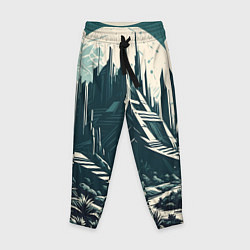 Брюки детские Фантастика город, цвет: 3D-принт