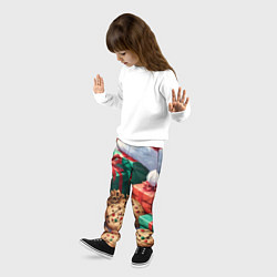 Брюки детские Рождественские подарки, цвет: 3D-принт — фото 2
