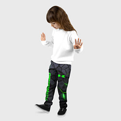 Брюки детские Kawasaki - плиты с эффектом свечения, цвет: 3D-принт — фото 2