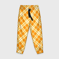 Брюки детские Жёлтый крупная клетка, цвет: 3D-принт