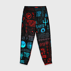 Брюки детские Twenty one pilots rock pattern, цвет: 3D-принт