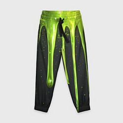 Брюки детские Слизь зеленая текстура, цвет: 3D-принт