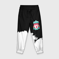 Брюки детские Liverpool черно белый, цвет: 3D-принт
