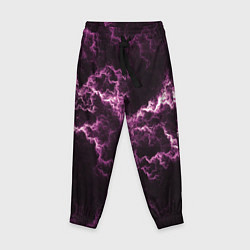 Брюки детские Lightning pink glow, цвет: 3D-принт