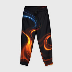 Брюки детские The color is fire orange, цвет: 3D-принт