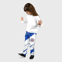 Брюки детские Клипперс - синяя краска, цвет: 3D-принт — фото 2