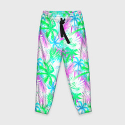 Детские брюки Palm green light blue