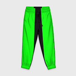 Брюки детские Color green black line, цвет: 3D-принт