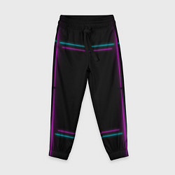 Брюки детские Neon pink light blue, цвет: 3D-принт