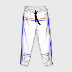 Детские брюки Neon white orange light blue
