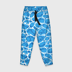 Брюки детские Волновая рябь на поверхности воды паттерн, цвет: 3D-принт
