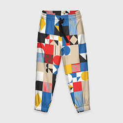 Брюки детские Геометрический балаган, цвет: 3D-принт