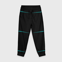 Брюки детские Color black blue stripes, цвет: 3D-принт