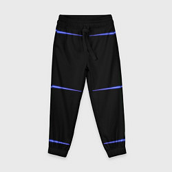 Брюки детские Color black green purple stripes, цвет: 3D-принт