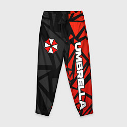 Брюки детские Umbrella corp - красные фрагменты, цвет: 3D-принт