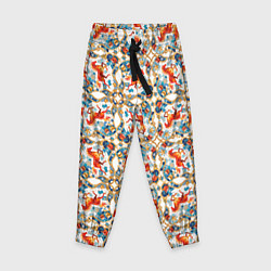 Брюки детские Орнамент с лошадью - символом Нового 2026 года, цвет: 3D-принт