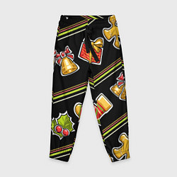 Брюки детские Рождественский дух, цвет: 3D-принт