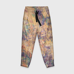 Брюки детские Абстракция - pink marble with blue flecks, цвет: 3D-принт