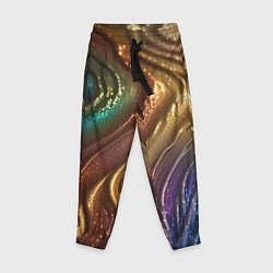 Брюки детские Сморщенные складочки жидкости, цвет: 3D-принт