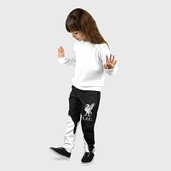 Брюки детские Ливерпуль краски разводы, цвет: 3D-принт — фото 2