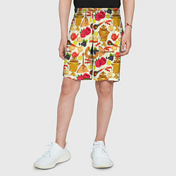 Шорты детские Народная кухня, цвет: 3D-принт — фото 2
