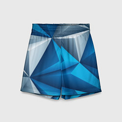 Шорты детские Ледяная Абстракция, цвет: 3D-принт