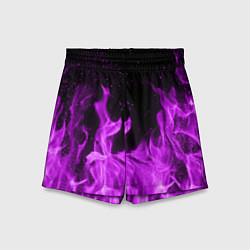 Детские шорты Фиолетовый огонь