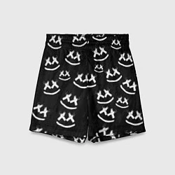 Детские шорты Marshmello: Black Pattern