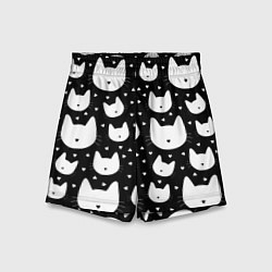 Детские шорты Love Cats Pattern