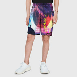 Шорты детские Cyberpunk 2077, цвет: 3D-принт — фото 2