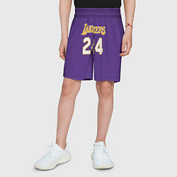 Шорты детские Los Angeles Lakers Kobe Brya, цвет: 3D-принт — фото 2