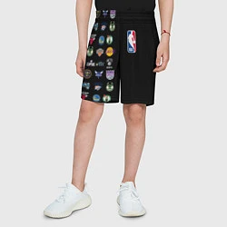 Шорты детские NBA Team Logos 2, цвет: 3D-принт — фото 2