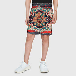 Шорты детские Текстура ковра, цвет: 3D-принт — фото 2