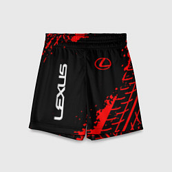 Шорты детские LEXUS ЛЕКСУС, цвет: 3D-принт
