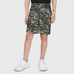 Шорты детские Камуфляж - Димон, цвет: 3D-принт — фото 2