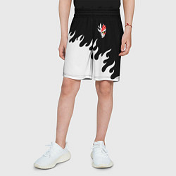 Шорты детские BLEACH FIRE БЛИЧ ОГОНЬ, цвет: 3D-принт — фото 2