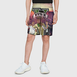 Шорты детские GTA V TEAM FOREVER AND EVER, цвет: 3D-принт — фото 2