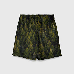 Шорты детские Лес вечный, цвет: 3D-принт