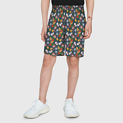 Шорты детские Игрушки Ёлочные, цвет: 3D-принт — фото 2
