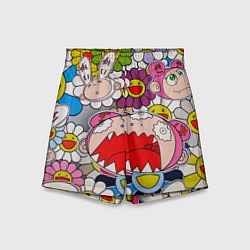 Детские шорты Takashi Murakami кричащий арт