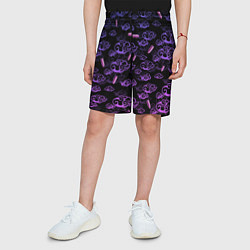 Шорты детские ARCANE League Of Legends ТАТУИРОВКА JINX, цвет: 3D-принт — фото 2