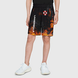 Шорты детские Umbrella Corporation Огонь, цвет: 3D-принт — фото 2