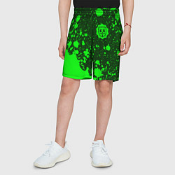 Шорты детские БАБЛ КВАС Краски, цвет: 3D-принт — фото 2