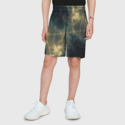Шорты детские Абстрактное свечение, цвет: 3D-принт — фото 2